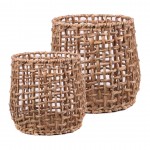 Conjunto 2 cestos NATURAL LIVING ALGUE MARINE 54638 Conjunto 2 cestos NATURAL LIVING ALGUE MARINE 54638