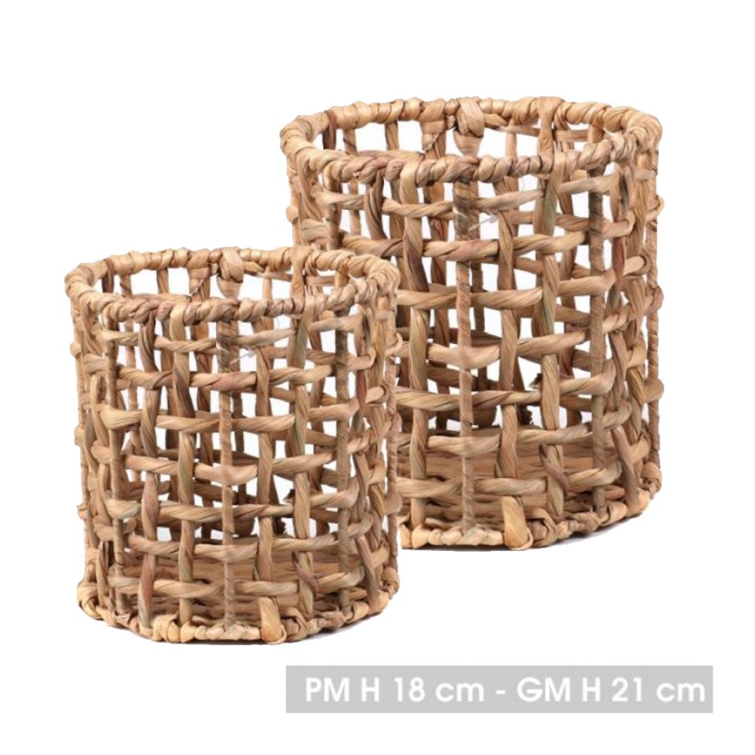 Conjunto 2 cestos NATURAL LIVING ALGUE MARINE 54640