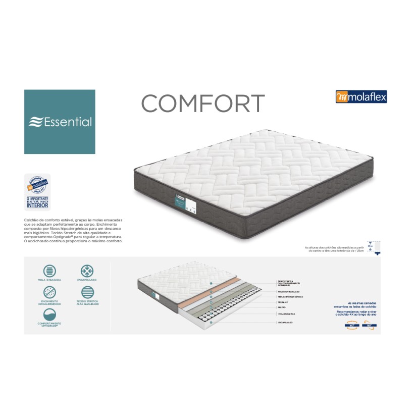 Colch�o MOLAFLEX Essential Comfort