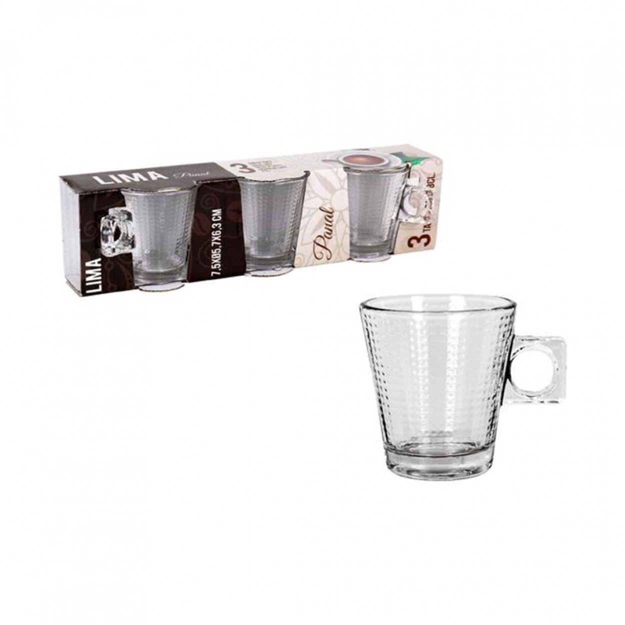 Conjunto 3 Chvenas caf JOM LIMA PANAL