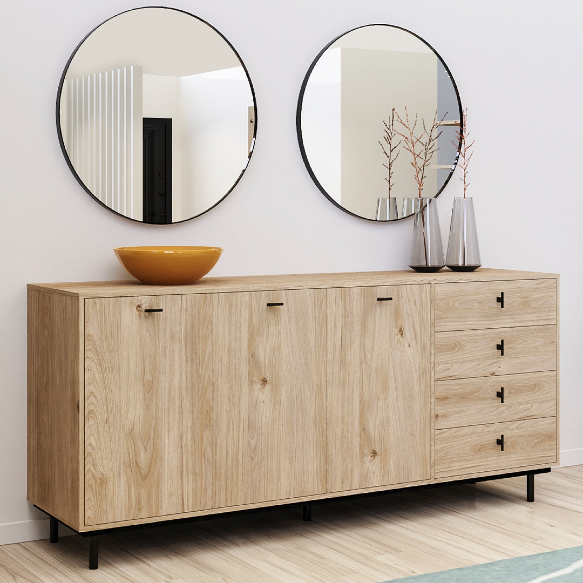 Aparador JOM Industria Peniche 3PT+4GAV