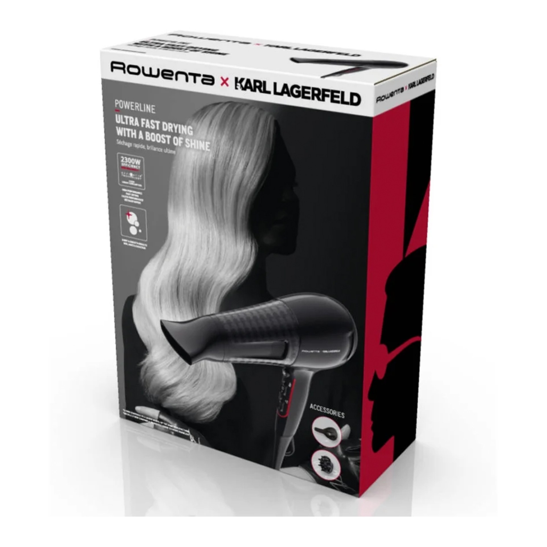 Secador Rowenta Powerline Karl Lagerfe CV591LF0