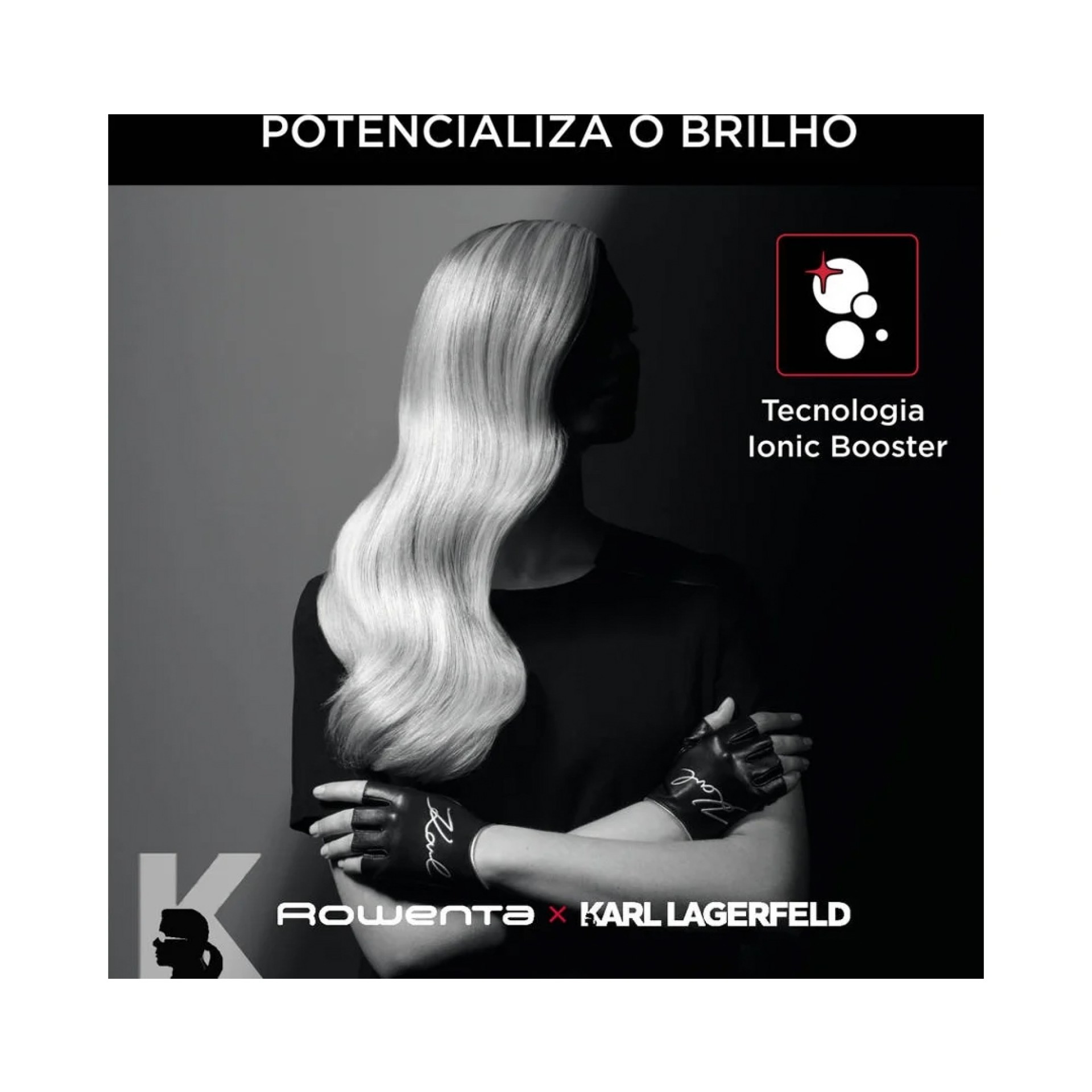 Secador Rowenta Powerline Karl Lagerfe CV591LF0