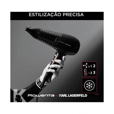 Secador Rowenta Powerline Karl Lagerfe CV591LF0
