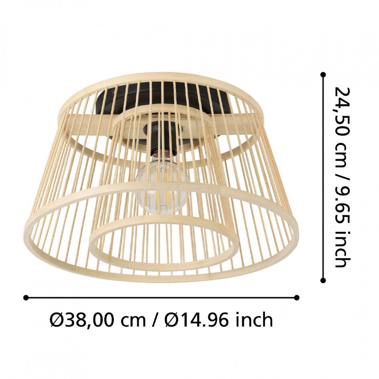 Candeeiro teto EGLO 43851 HYKEHAM