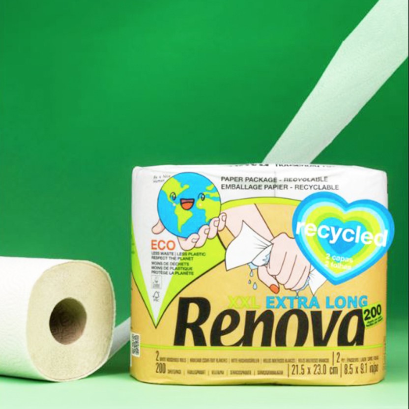 PACK 2 ROLO COZINHA XXL RENOVA RECYCLED