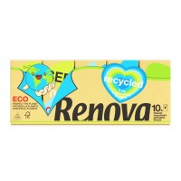 Pack 10 maços lenços bolso RENOVA RECYCLED