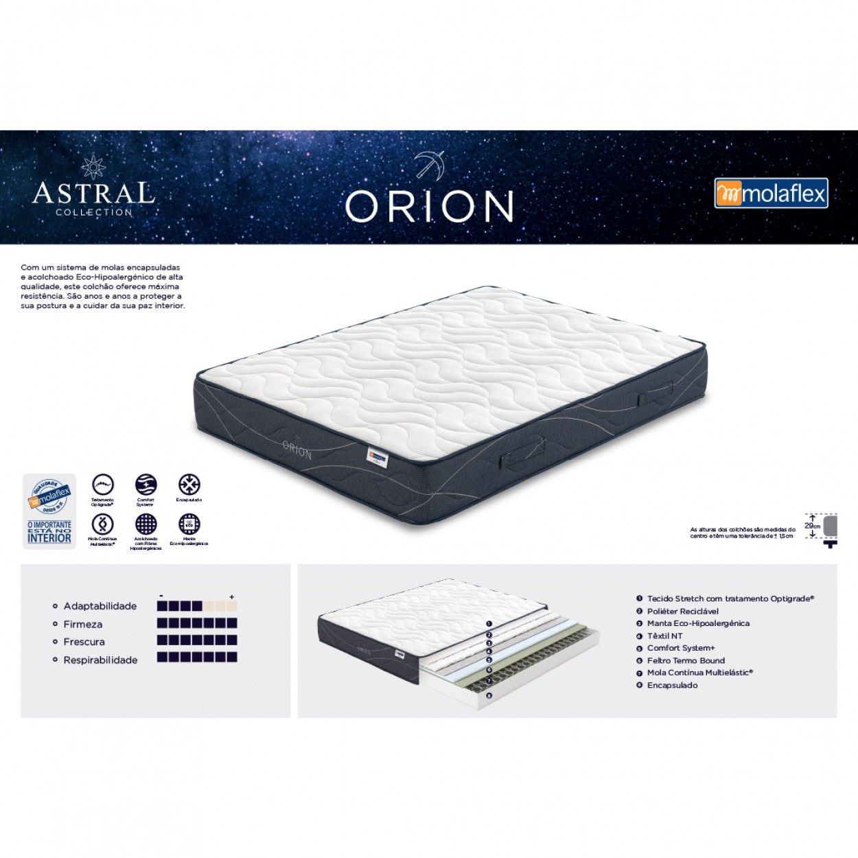 Colchão MOLAFLEX Orion