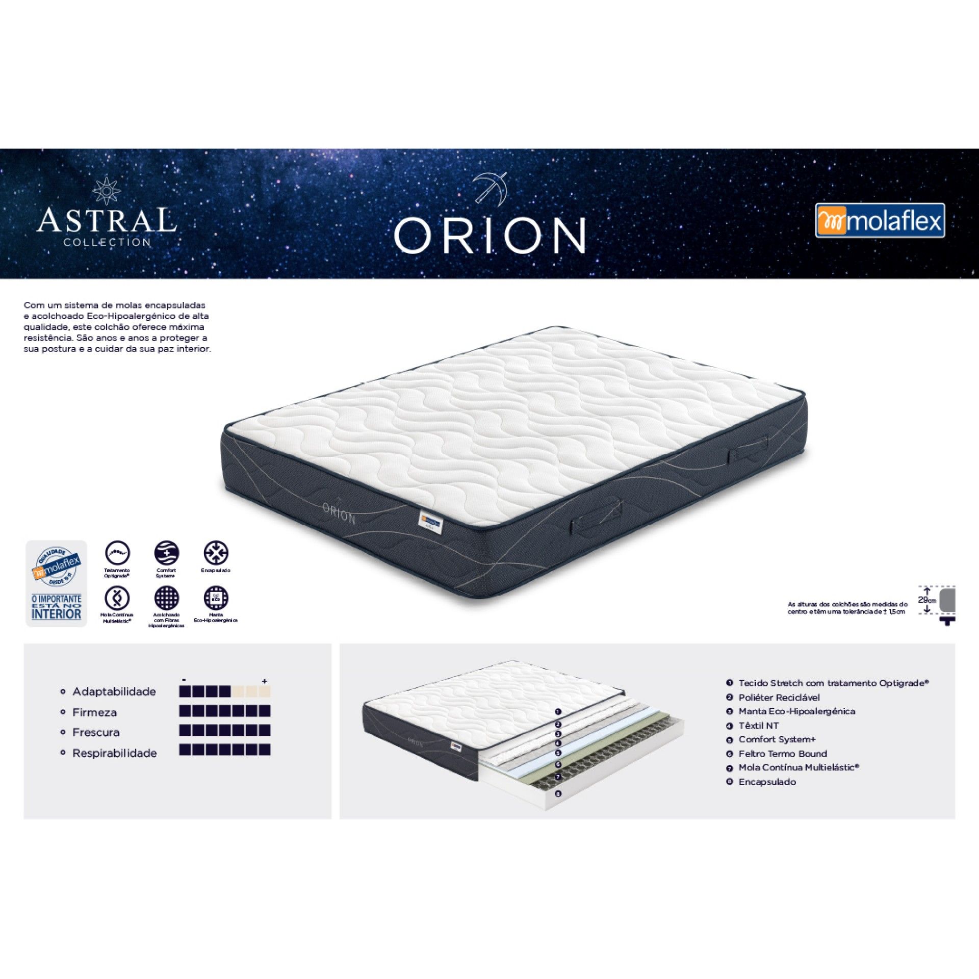 Colchão MOLAFLEX Orion