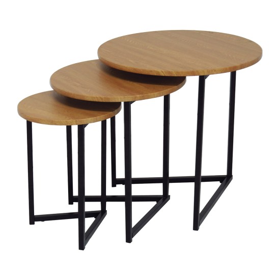 Conjunto de 3 Mesas de Apoio JOM TUMBES - Image product