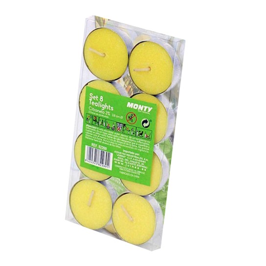 Pck8 t-light citronela JOM 82269 - Image product