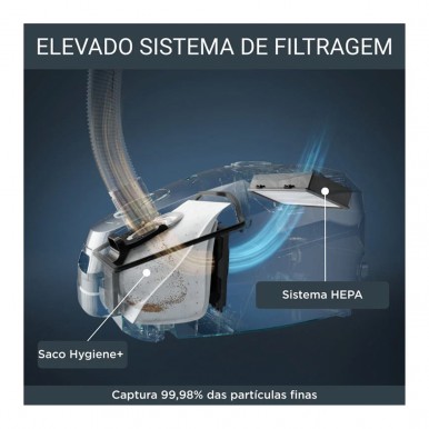 Aspirador com Saco ROWENTA RO6189EA Aspirador com Saco ROWENTA RO6189EA