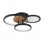 Opala, tica de madeira, preto