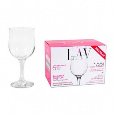 Conjunto 6 copos LAV NEVEKAR 557F