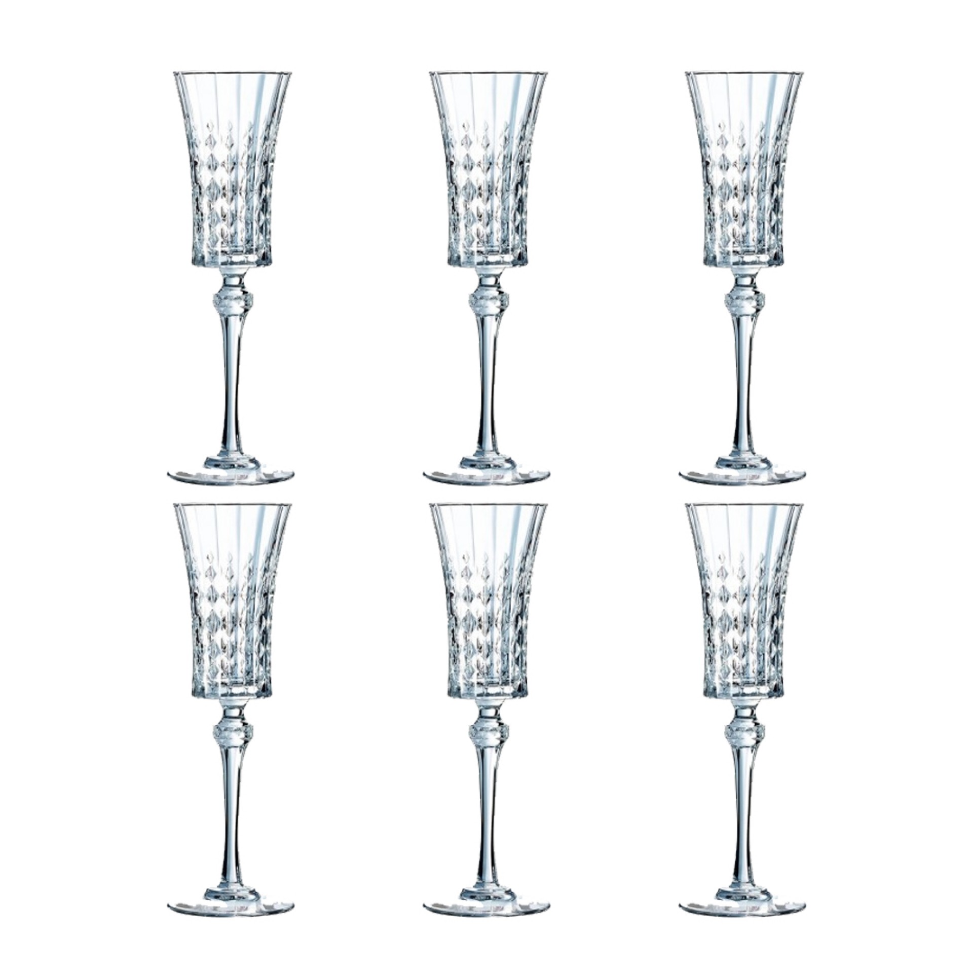 Conjunto 6 flutes ECLAT LADY DIAMOND