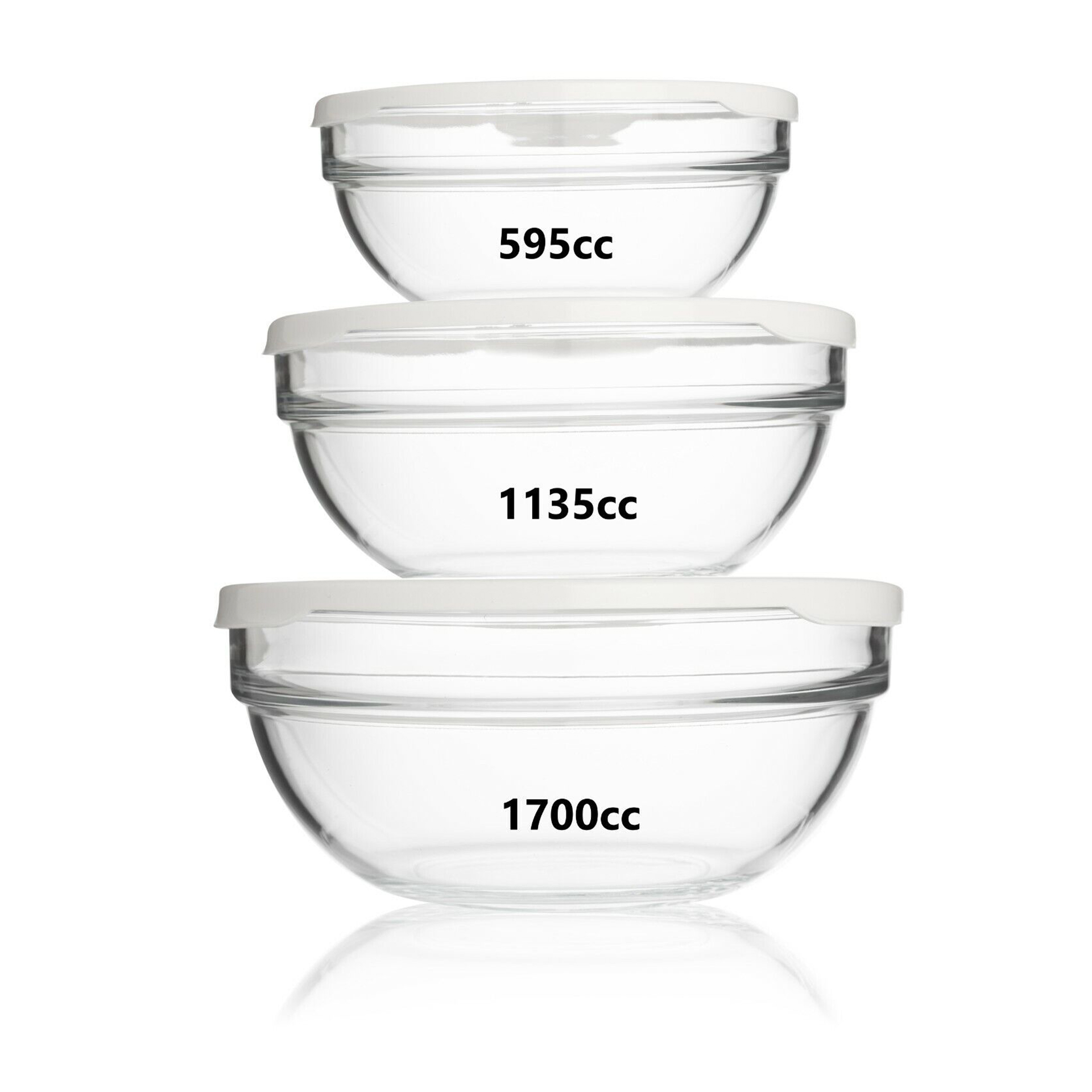 Conjunto 3 saladeiras PASABAHCE CHEF 97314