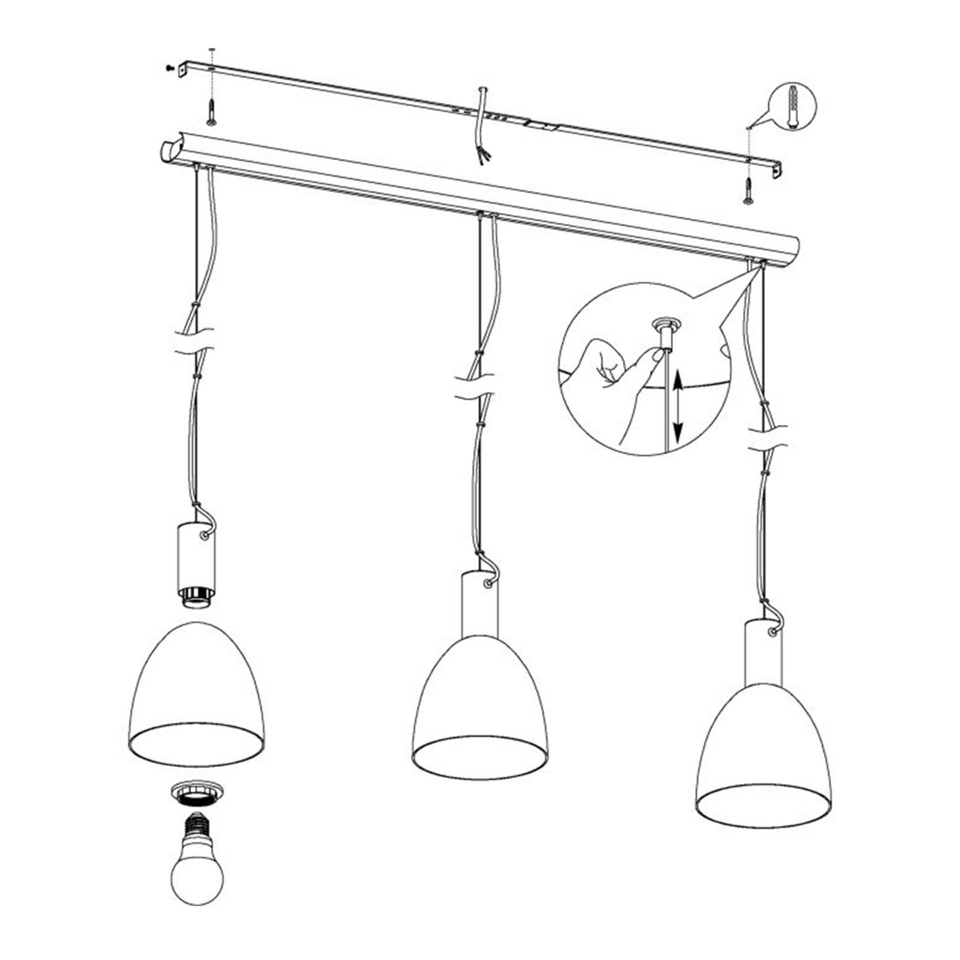 Candeeiro Suspenso EGLO 99314 LEBALIO