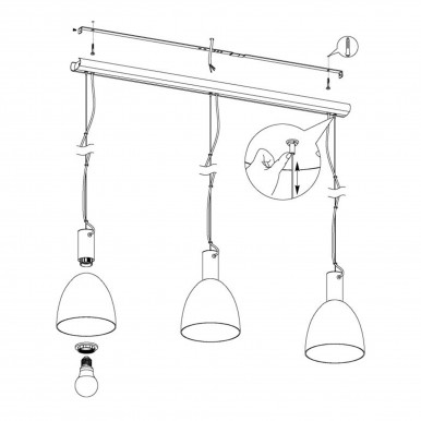 Candeeiro Suspenso EGLO 99314 LEBALIO