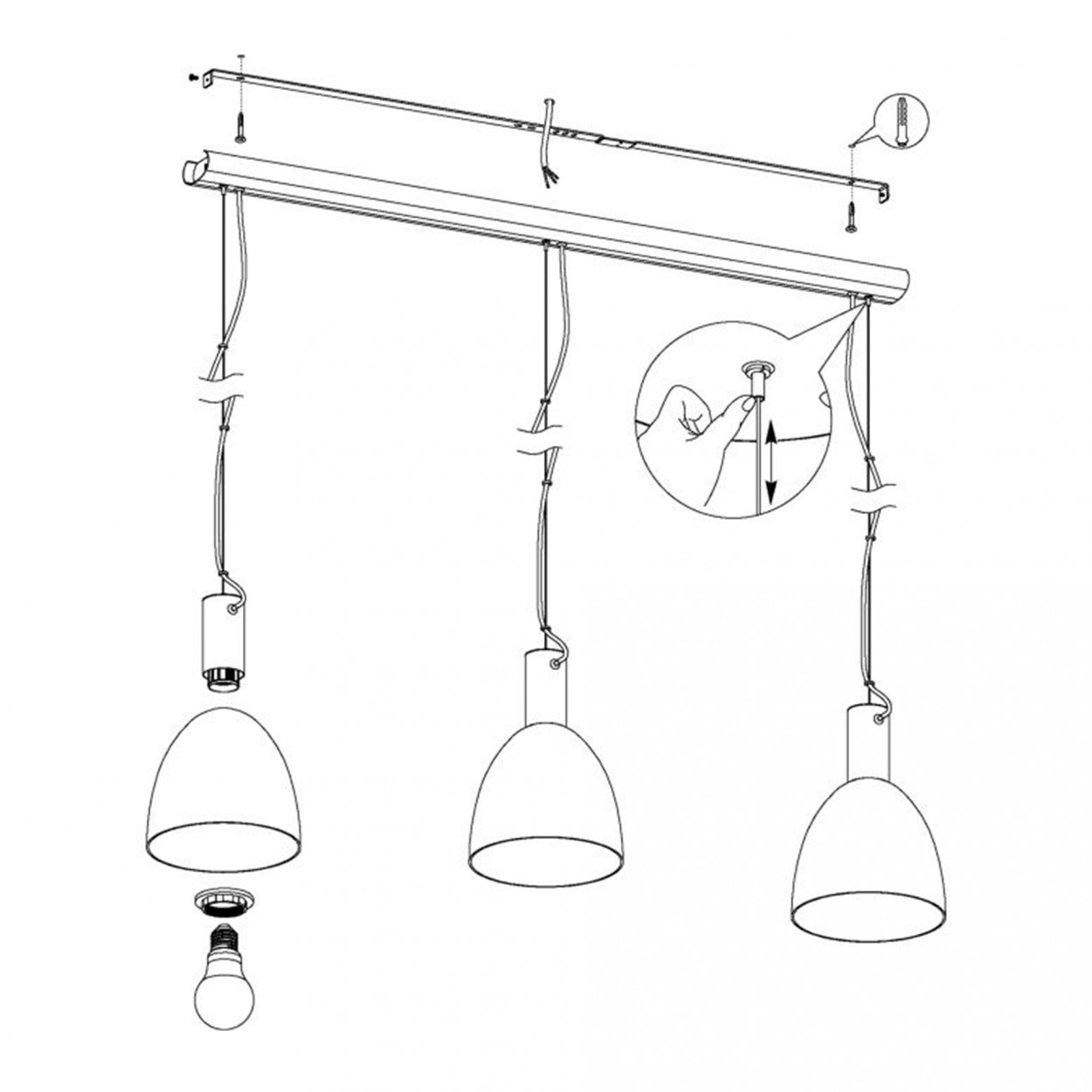 Candeeiro Suspenso EGLO 99314 LEBALIO