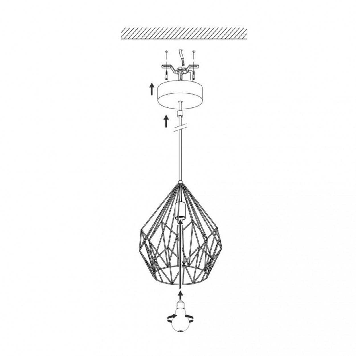 Candeeeiro suspenso EGLO 49259 CARLTON