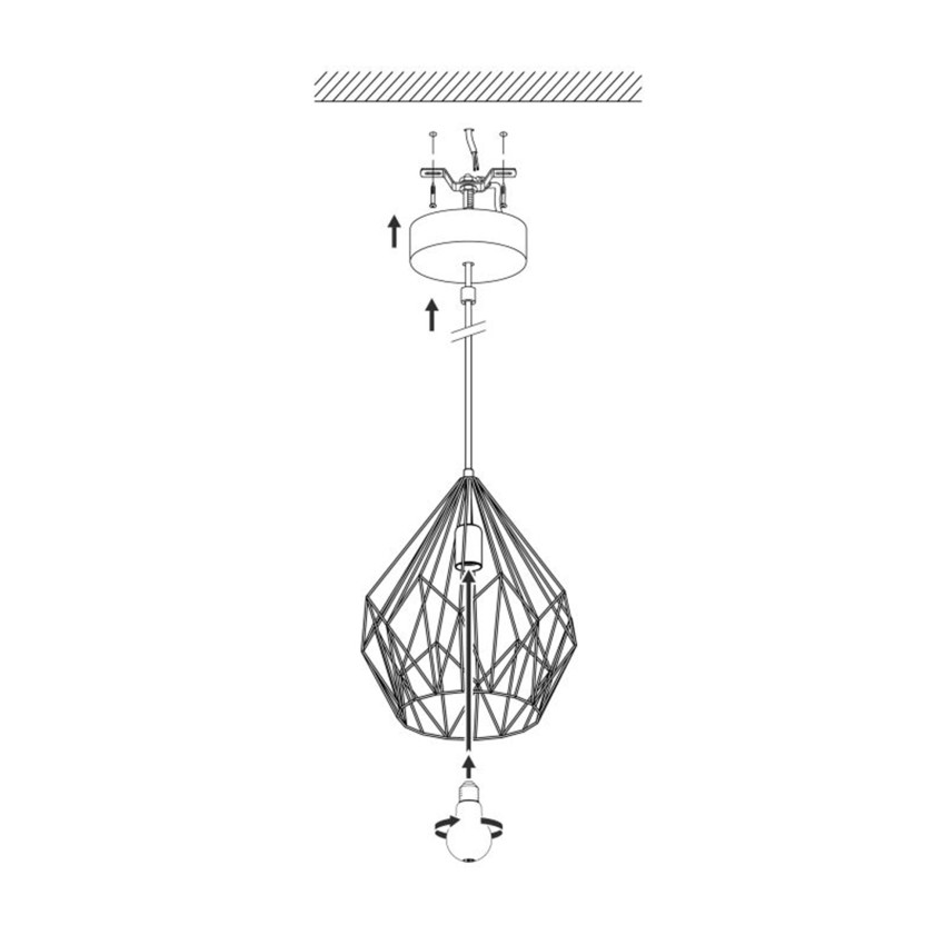 Candeeeiro suspenso EGLO 49259 CARLTON