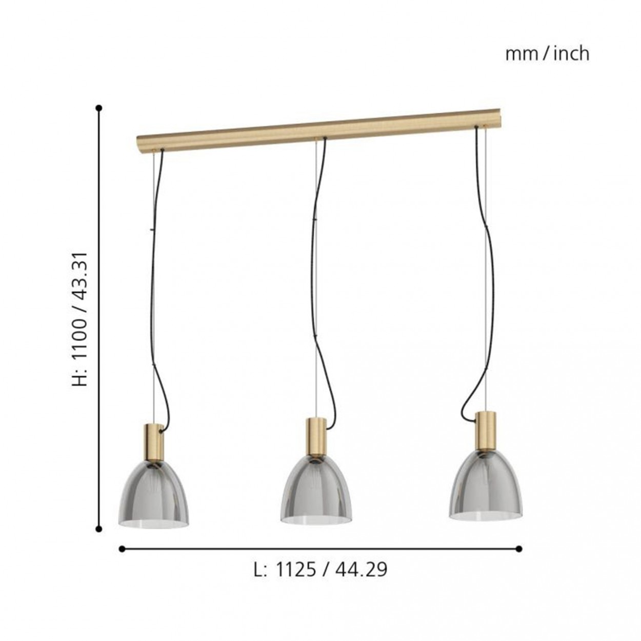 Candeeiro Suspenso EGLO 99314 LEBALIO