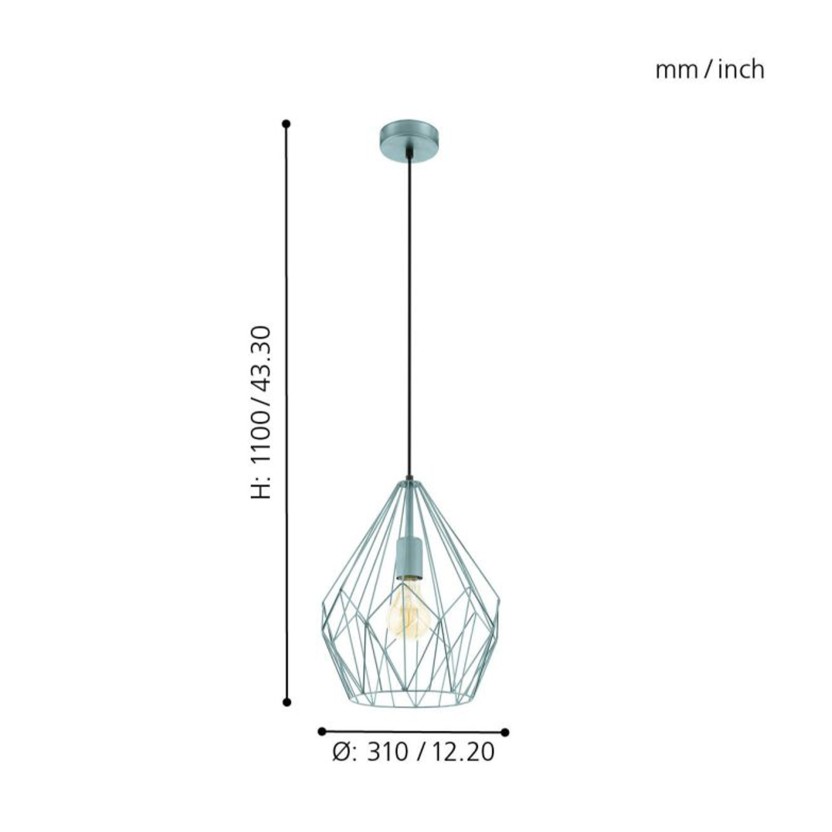 Candeeeiro suspenso EGLO 49259 CARLTON