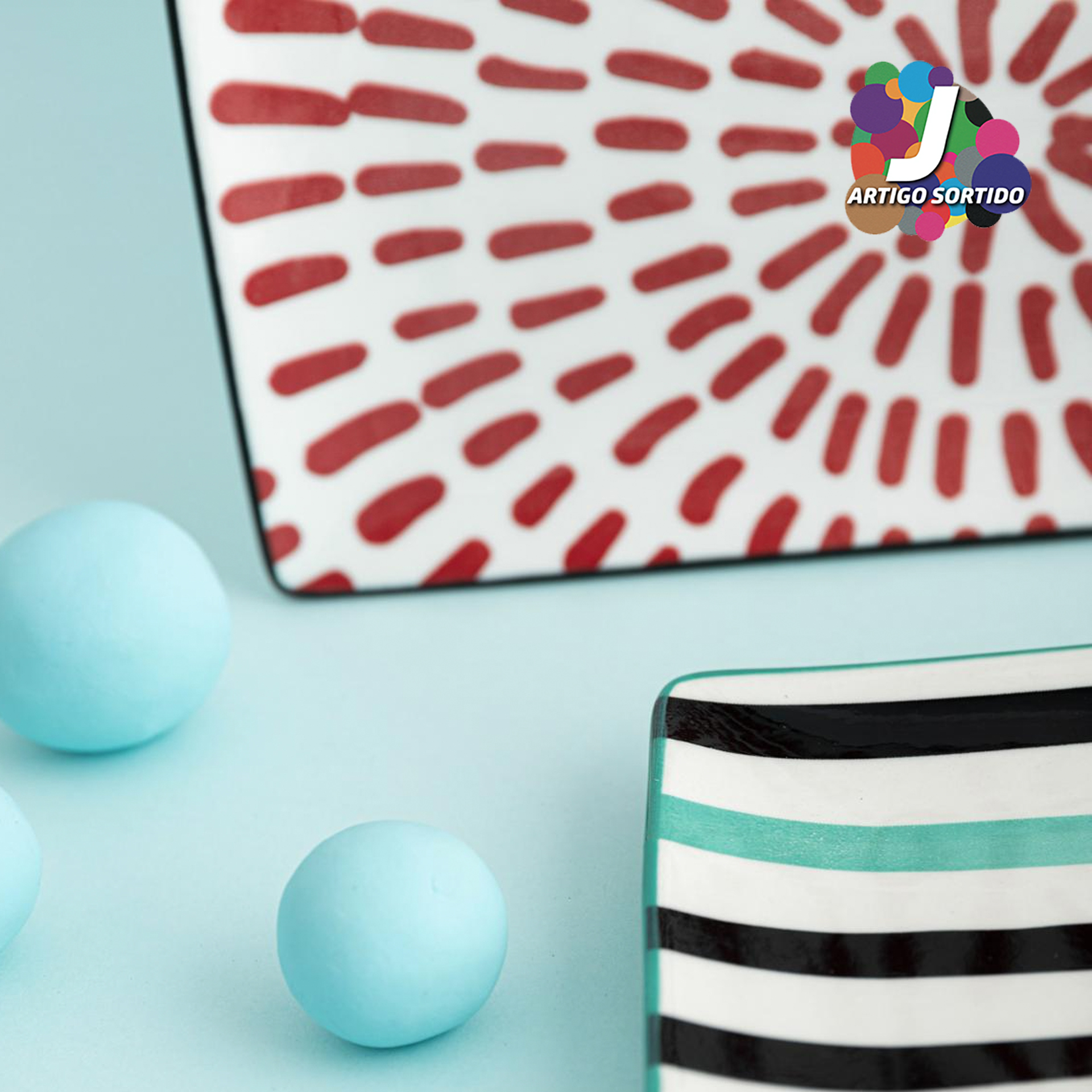 Conjunto 2 Travessa retangula BIDASOA ZIGZAG 5426063