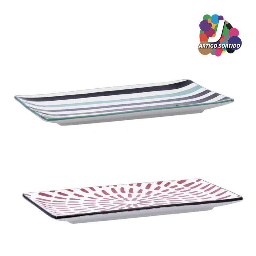 Conjunto 2 Travessa retangula BIDASOA ZIGZAG 5426063