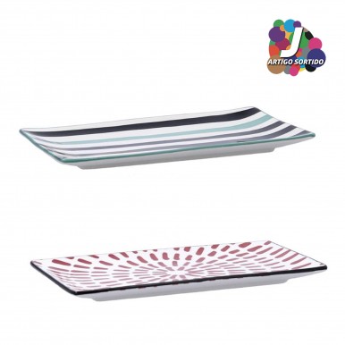 Conjunto 2 Travessa retangula BIDASOA ZIGZAG 5426063