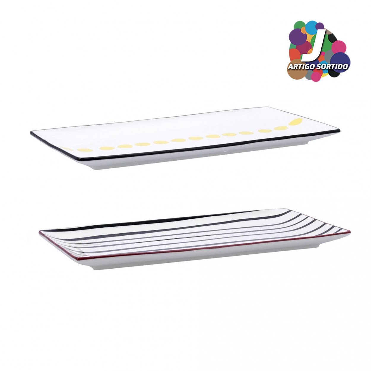 Travessa retangula BIDASOA ZIGZAG 5426061