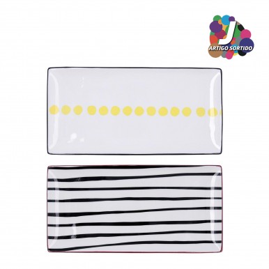 Travessa retangula BIDASOA ZIGZAG 5426061