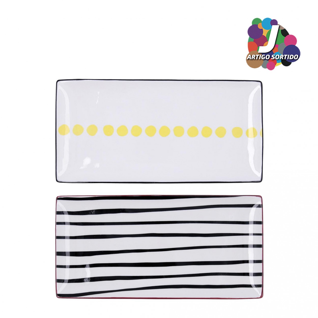 Travessa retangula BIDASOA ZIGZAG 5426061