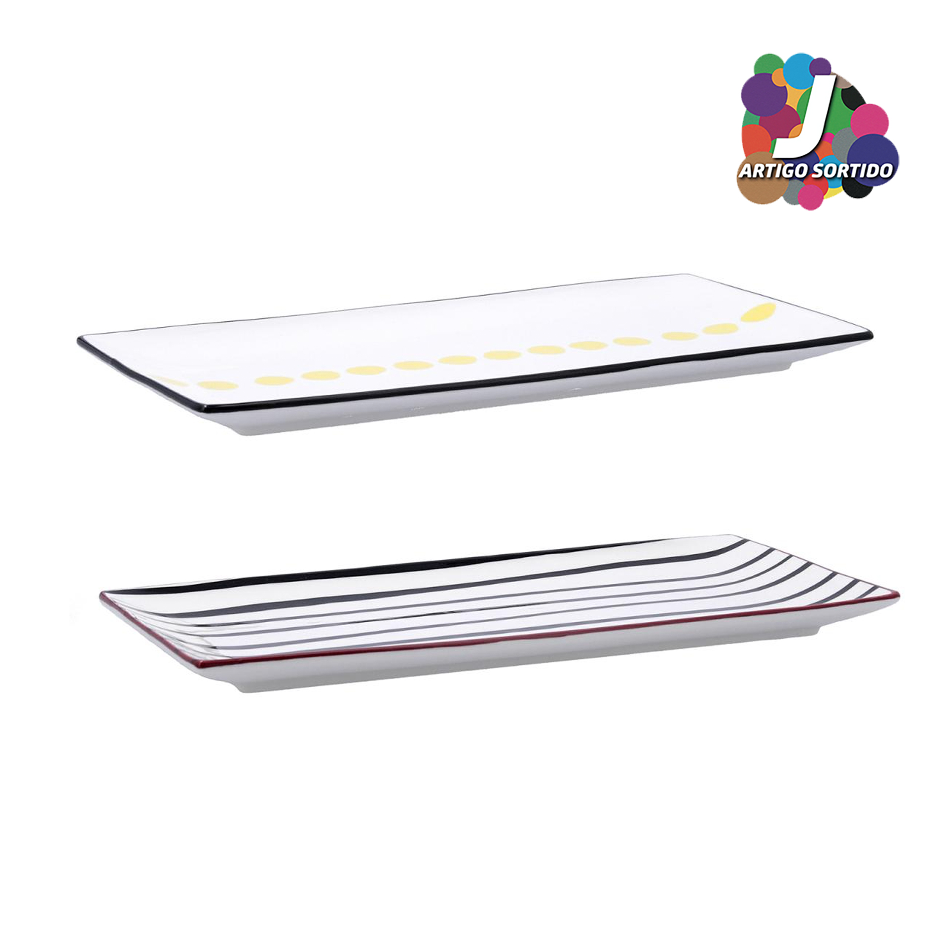 Travessa retangula BIDASOA ZIGZAG 5426061