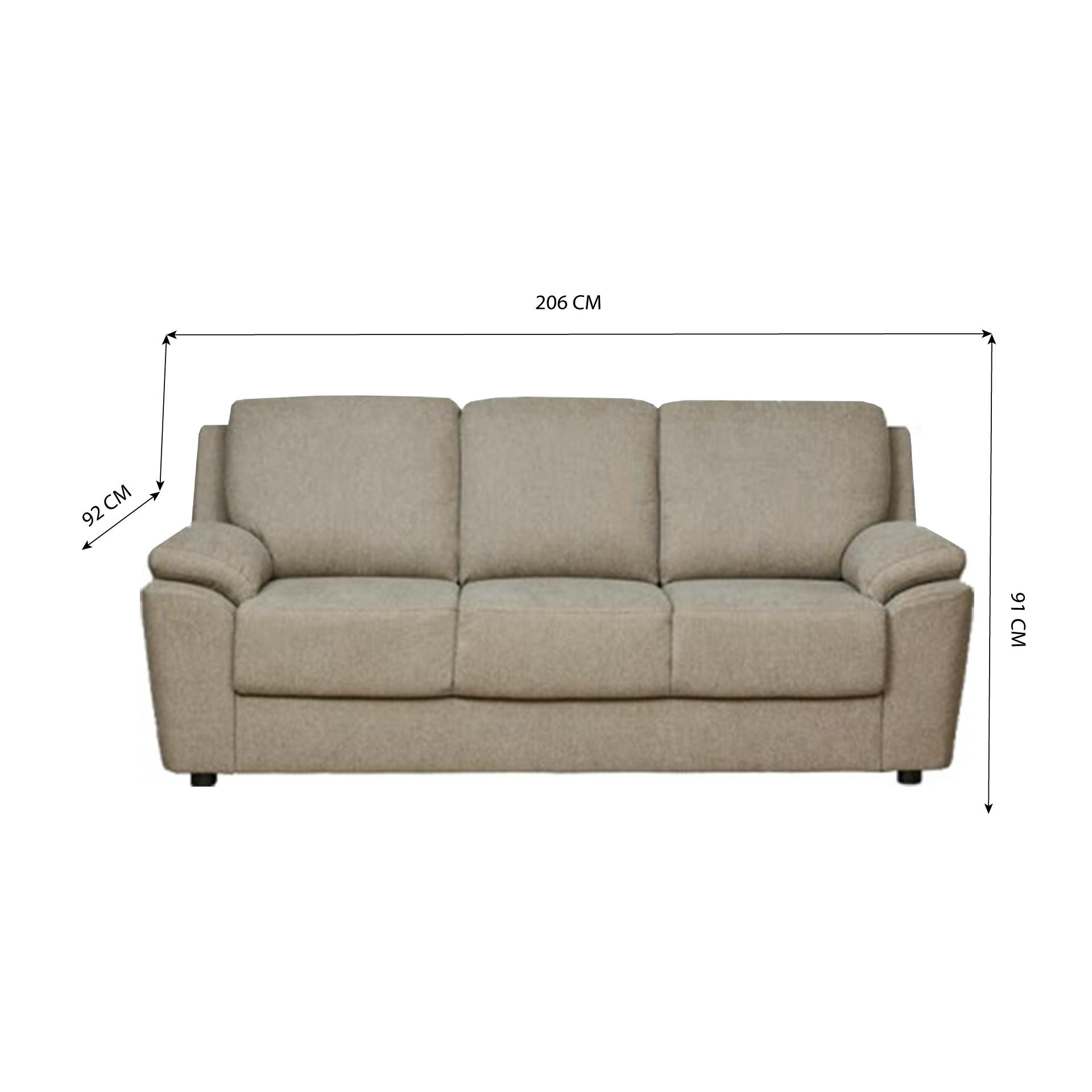 Sofá de 3 lugares JOM Mistik