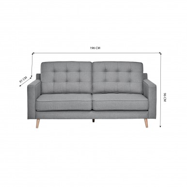 Sofá 3 lugares JOM Damon Sofá 3 lugares JOM Damon
