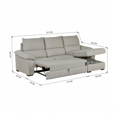 Sof com Chaise JOM George