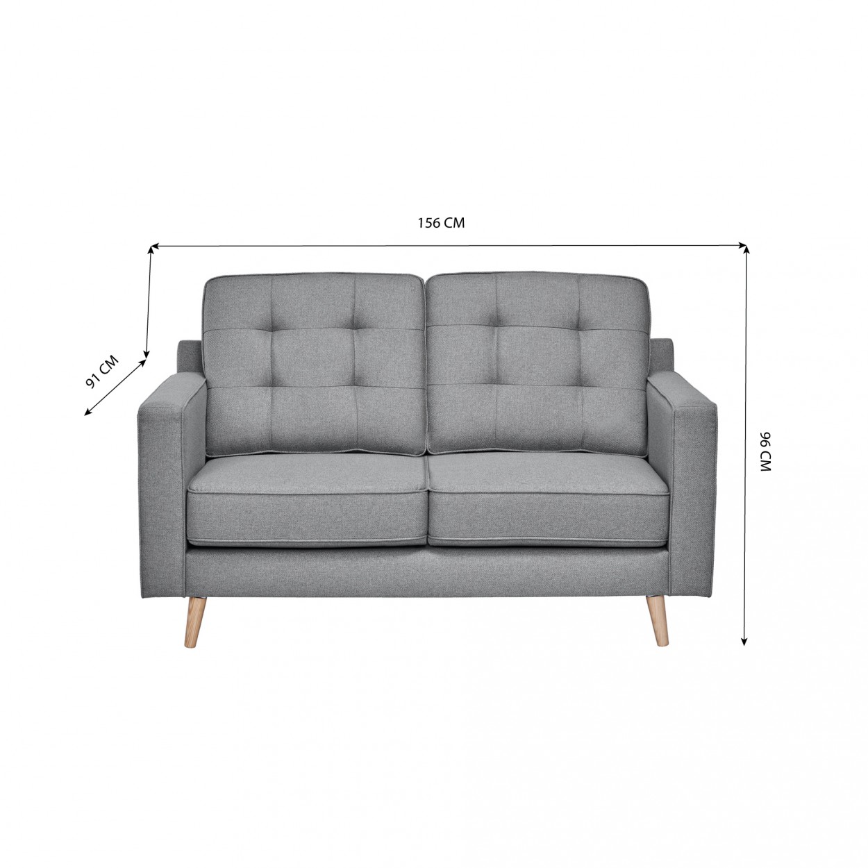 Sofá 2 lugares JOM Damon