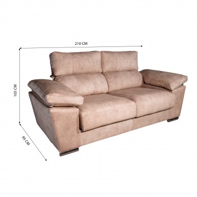 Sof 3 lugares JOM Duna 210