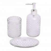 Conjunto 3 acessórios WC JOM ONDAS