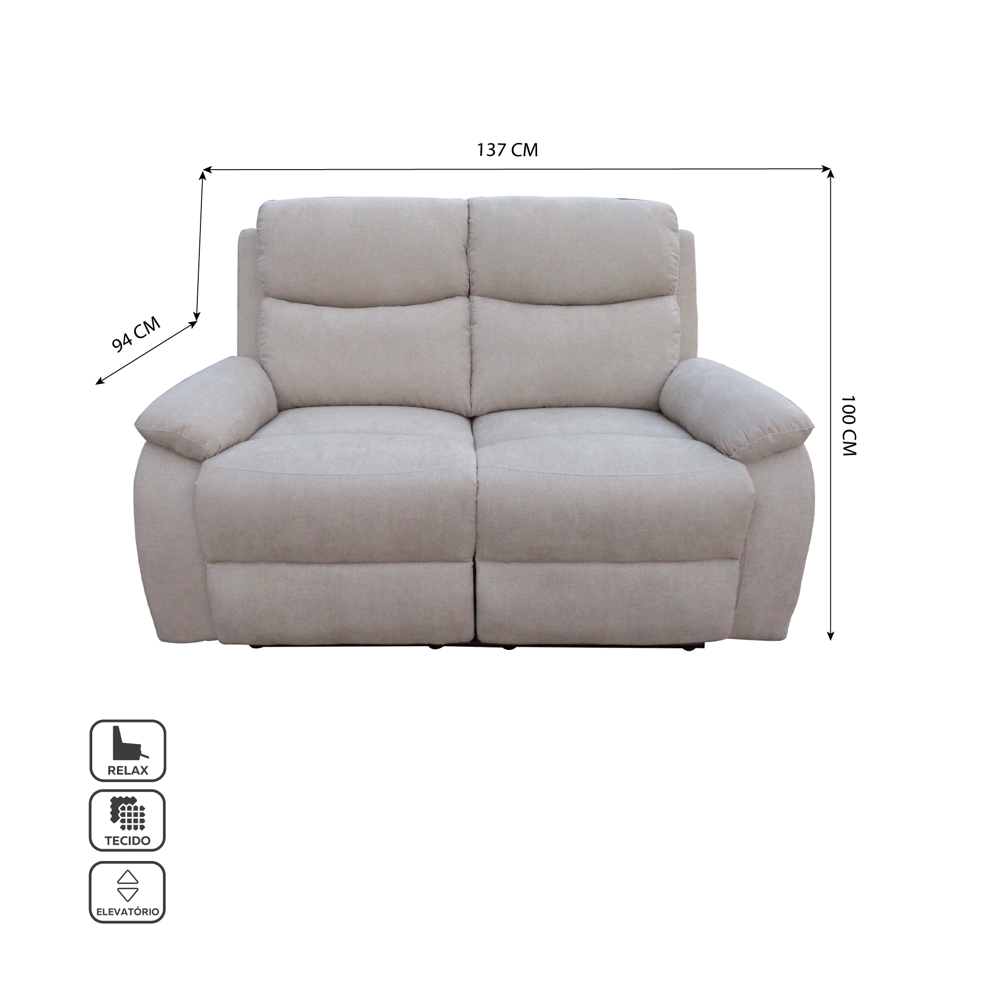 Sofá 2 lugares JOM FOGGIA