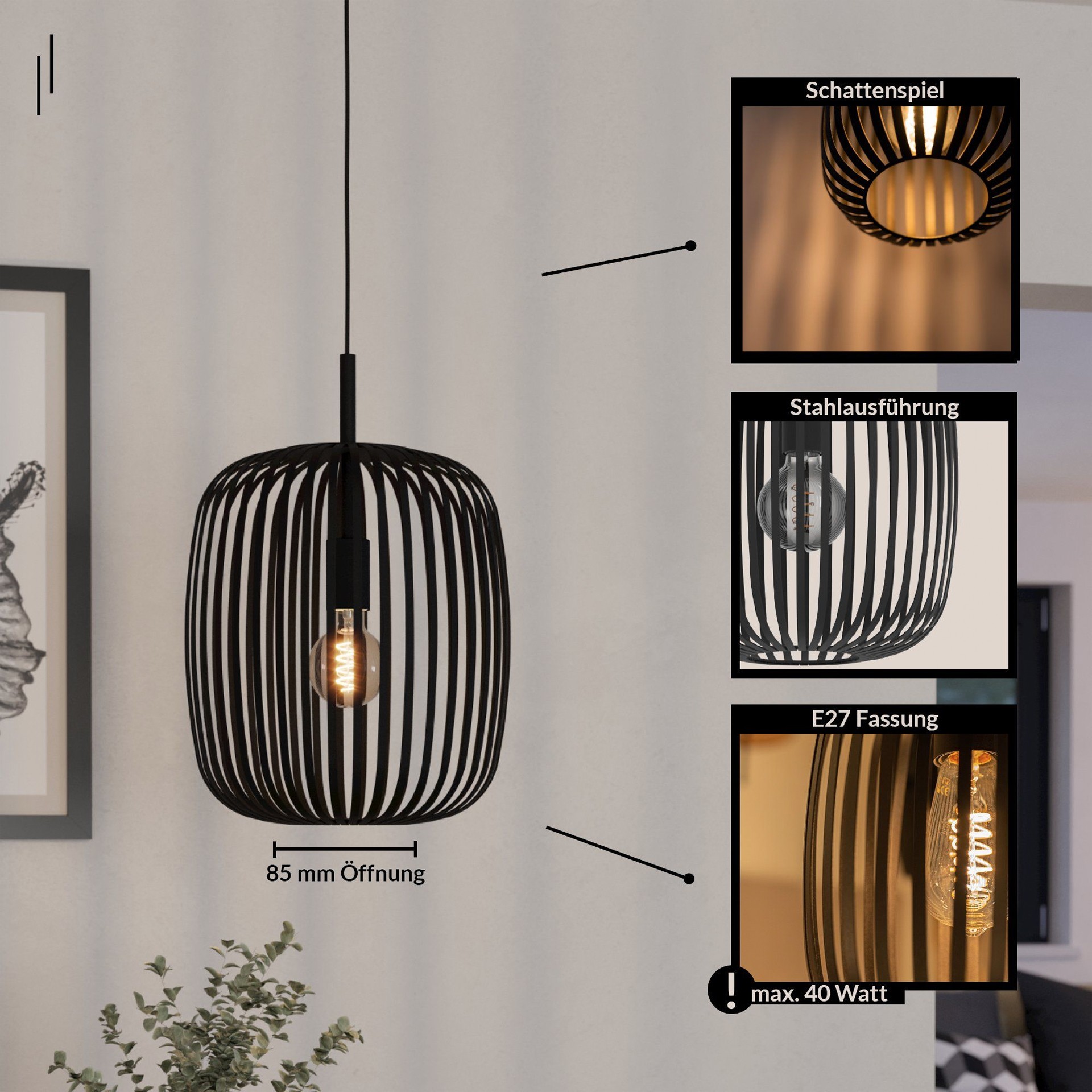 Candeeiro suspenso EGLO 900494 ROMAZZINA