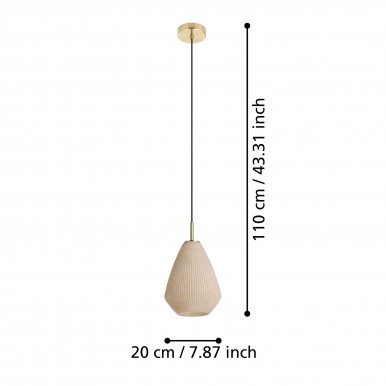 Candeeiro Suspenso EGLO 900812 CAPRAROLA