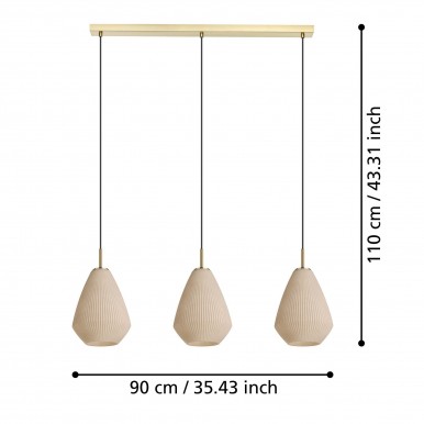 Candeeiro Suspenso EGLO 900813 CAPRAROLA