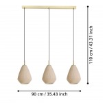 Candeeiro Suspenso EGLO 900813 CAPRAROLA Candeeiro Suspenso EGLO 900813 CAPRAROLA