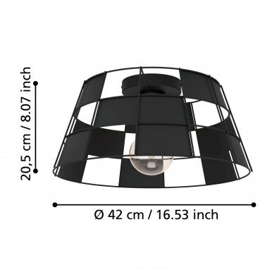 Candeeiro teto EGLO 43891 PONTEFRACT