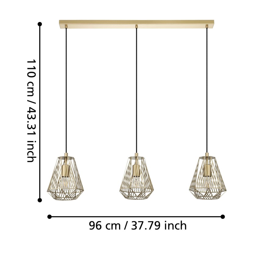 Candeeiro Suspenso EGLO 43696 STYPE