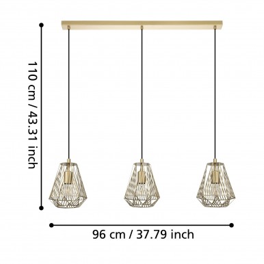 Candeeiro Suspenso EGLO 43696 STYPE