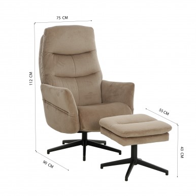 Cadeiro Relax C/ Repousa Ps JOM CAGLIARI