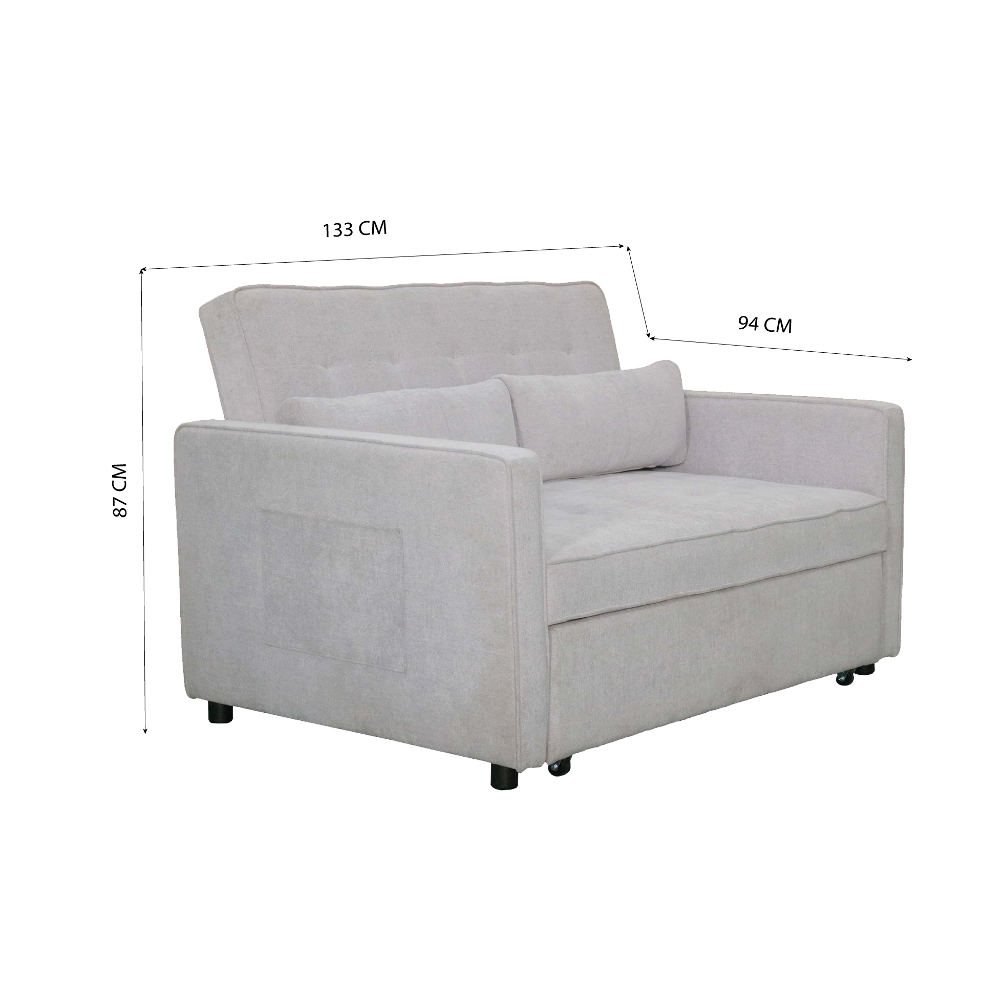 Sofá Cama 2 Lugares JOM PIACENZA